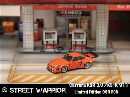 Street Weapon SW 1/64 Diecast Model
911 SC 3.0，KS-R Concept Modified. (Khyzyl / Flat56)
Orange Presentation