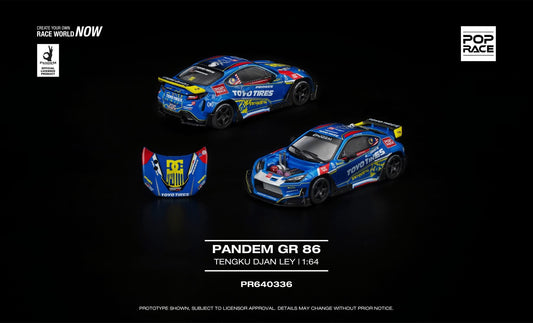 * PRE ORDER * POP RACE 1/64 PANDEM GR 86 TENGKU DJAN LEY PR640336