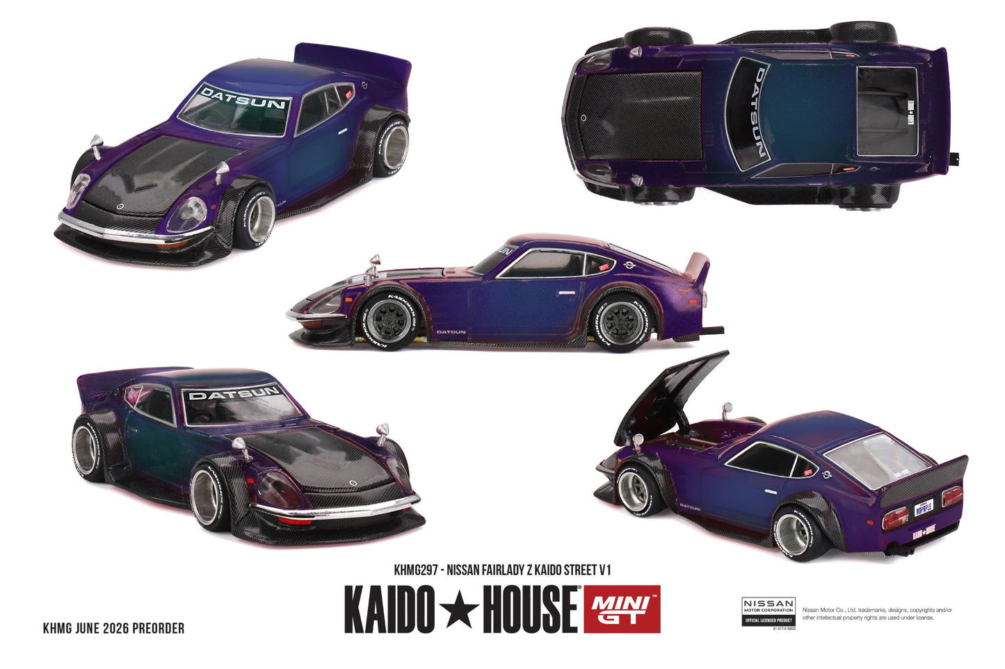* PRE ORDER * [ Kaido House x MINI GT ] 1/64 Nissan Fairlady Z Kaido Street V1 - KHMG297