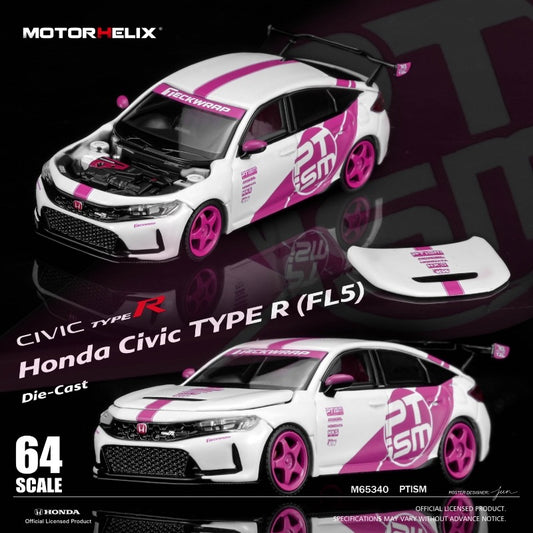 MOTORHELIX 1/64 Honda Civic TYPE R (FL5) PTiSM Pink - PERFORMANCE TUNING IDENTITY - M65340