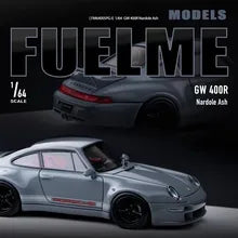 FuelMe 1:64 Limited Resin Model Car - Gunther Werks 400R 993 Nardo Ash