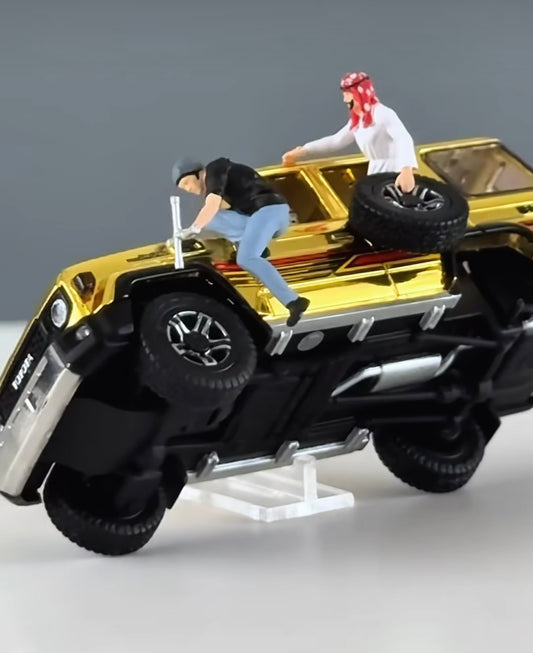 DIECASTTALK 1/64 TOYOTA LAND CRUISER 70 ARAB EXCLUSIVE GOLD CHROME | MALAYSIA DIECAST EXPO 2025 MDX