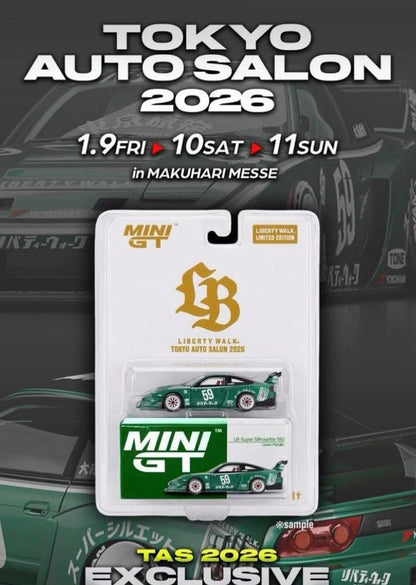 TAS26 MINI GT #1163 LB WORKS SUPER SILHOUETTE 180SX