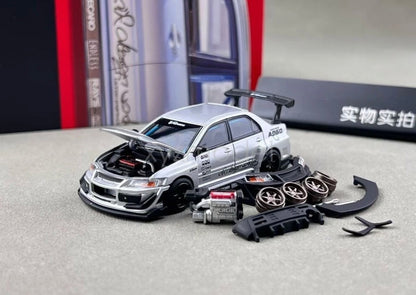 Peako X Varis Mitsubishi Lancer Evolution Silver Metallic