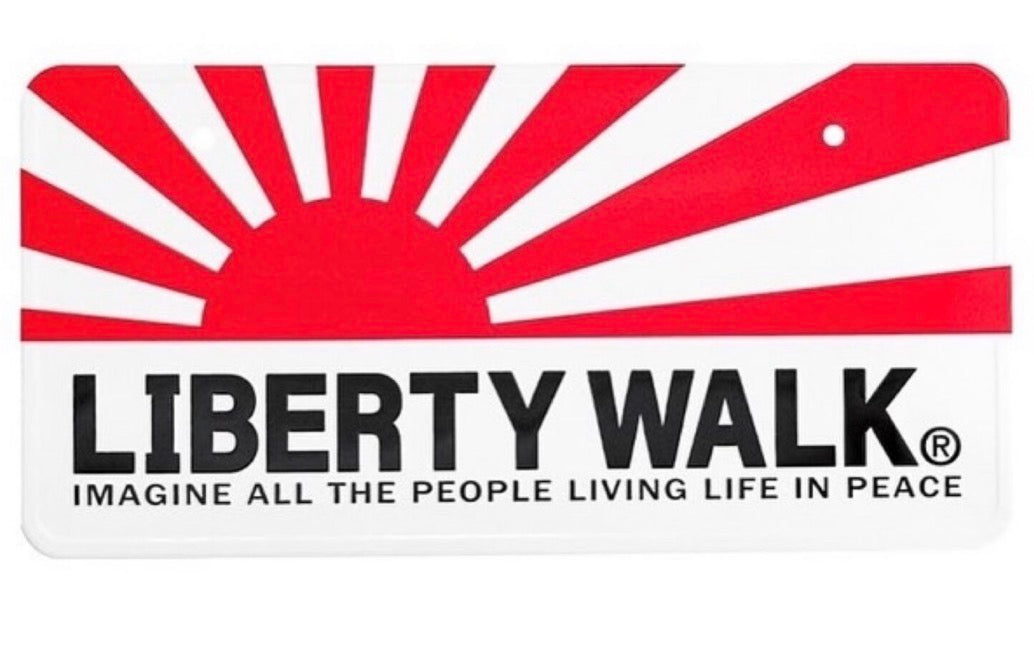 LIBERTY WALK LB Number Plate Sun Symbol