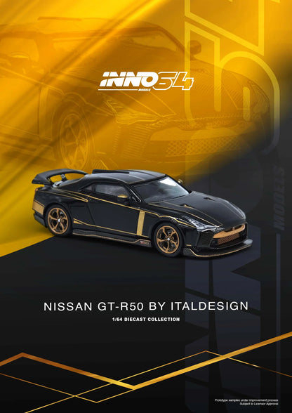 INNO64 1/64 Nissan GT-R50 by ITALDESIGN in Black
