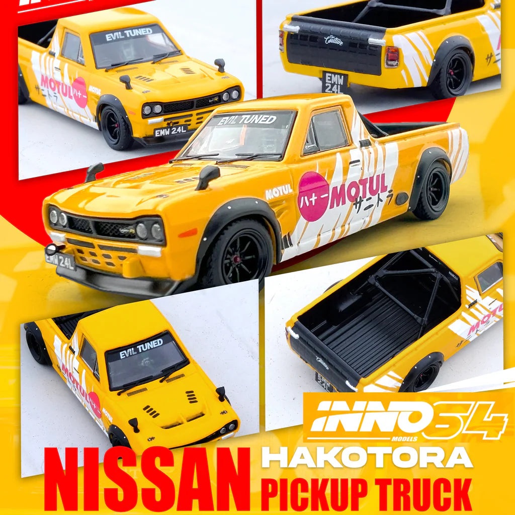 INNO 64 Nissan Sunny HAKOTORA Pickup Truck "Motul" Livery