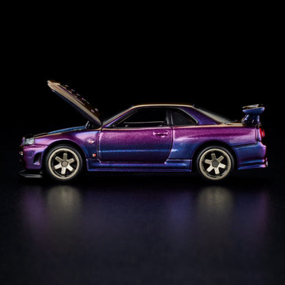 HOT WHEELS RLC NISSAN SKYLINE GT-R (R34) MIDNIGHT PURPLE - HWF14