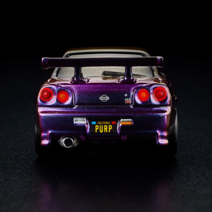 HOT WHEELS RLC NISSAN SKYLINE GT-R (R34) MIDNIGHT PURPLE - HWF14