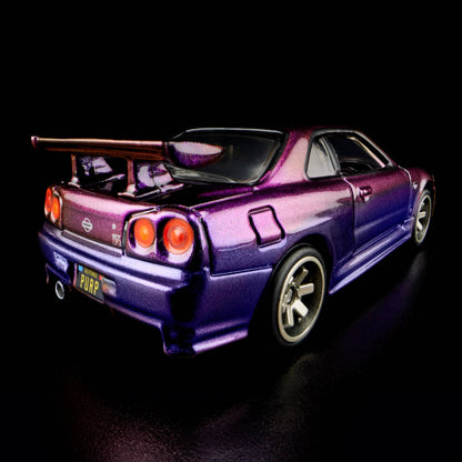 HOT WHEELS RLC NISSAN SKYLINE GT-R (R34) MIDNIGHT PURPLE - HWF14