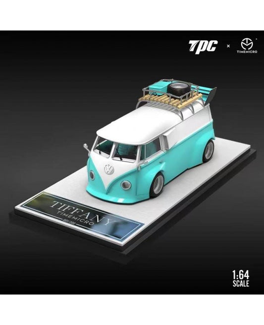 TM*TPC 1/64 VW T1 Van Tiffany blue with accessories