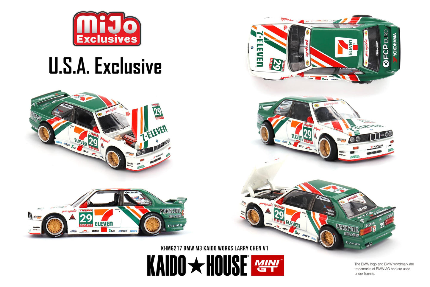 * PRE ORDER * [ Kaido House x MINI GT ] 1/64 BMW M3 KAIDO WORKS  LARRY CHEN V1  USA Exclusive KHMG217