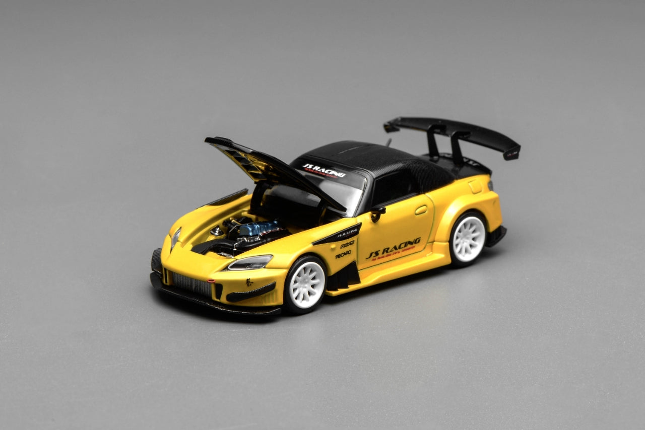 PRE ORDER * MOTORHELIX 1/64 HONDA S2000 J'S RACING New Indy Yellow