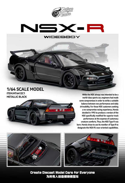 * PRE ORDER * Micro Turbo 1/64 Micro Turbo  1/64 NSX Wide Body Black Warrior METALLIC BLACK - MT6412C1
