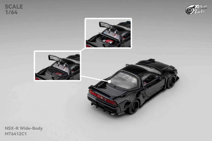 * PRE ORDER * Micro Turbo 1/64 Micro Turbo  1/64 NSX Wide Body Black Warrior METALLIC BLACK - MT6412C1