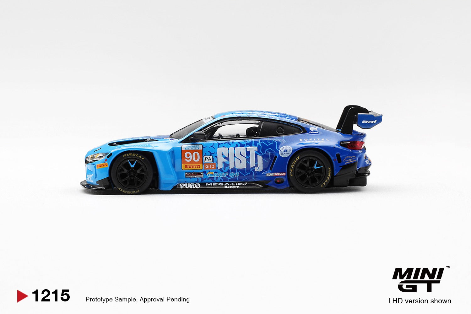 PRE ORDER * MINI GT #1215 1/64 BMW M4 GT3 EVO #90 FIST Team AAI