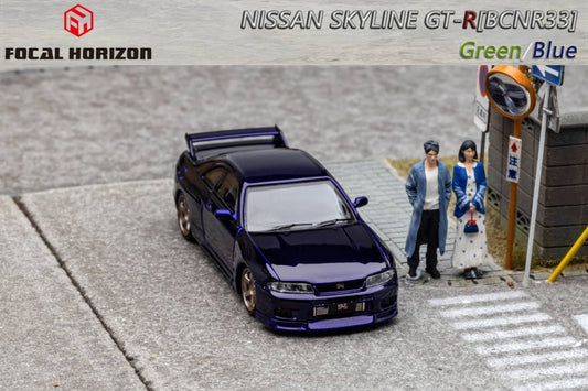 * PRE ORDER * Focal Horizon 1/64 Nissan Skyline GT-R R33 (BCNR33) BLUE