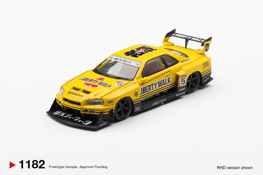 * PRE ORDER * MINI GT #1182 1/64 Nissan LB-ER34 Super Silhouette SKYLINE Sport Yellow (RHD)