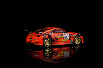* PRE ORDER * MOTORHELIX × Mr.Hiro × Option 1/64 Nissan Fairlady Z，"Option Stream Z" ‘02（Z33) M63851 Orange