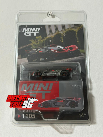 MINI GT #1106 1/64 Bugatti Bolide Red (LHD) * BLISTER PACK *