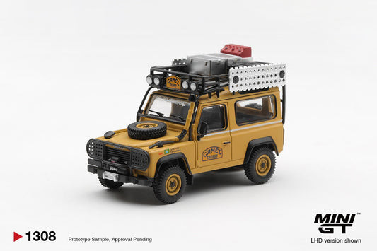 * PRE ORDER * MINI GT #1308 1/64 Land Rover Defender 90 1985 Camel Trophy Borneo Team Brazil (LHD)