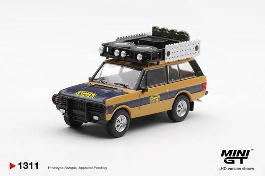 * PRE ORDER * MINI GT #1311 1/64 Range Rover 1981 Camel Trophy Sumatra N.Sudmann & F.Hofmann (LHD)