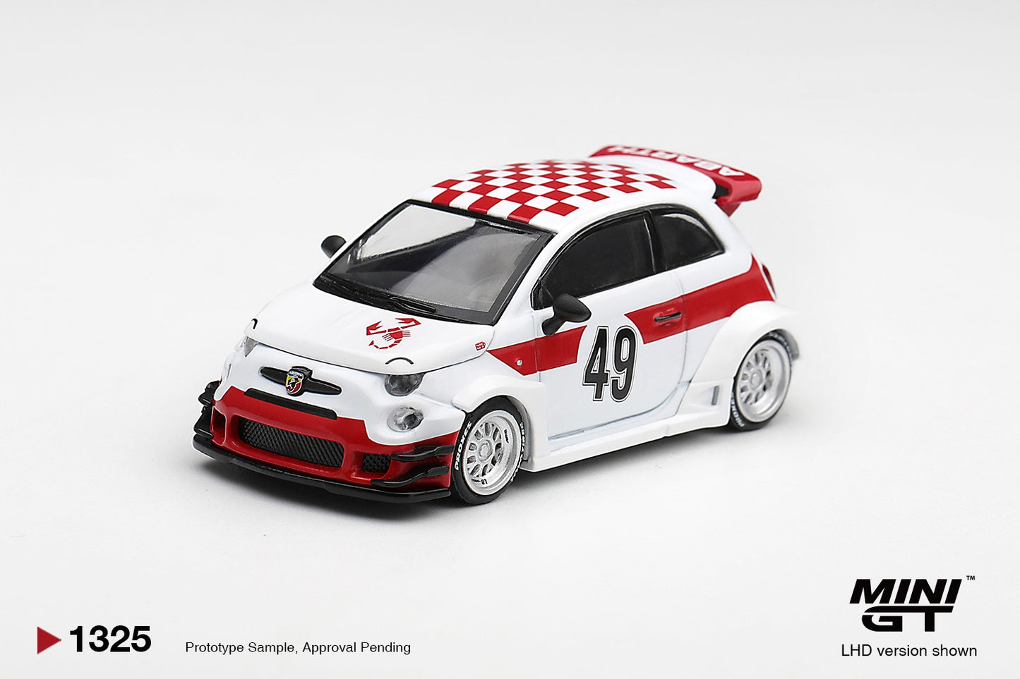 * PRE ORDER * MINI GT #1325 1/64 Abarth 595 LB-WORKS x Abas Works 1000 TC Tribute (RHD)
