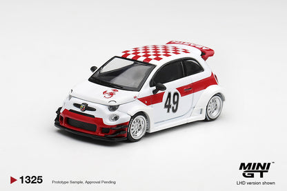 * PRE ORDER * MINI GT #1325 1/64 Abarth 595 LB-WORKS x Abas Works 1000 TC Tribute (RHD)
