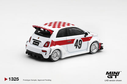 * PRE ORDER * MINI GT #1325 1/64 Abarth 595 LB-WORKS x Abas Works 1000 TC Tribute (RHD)