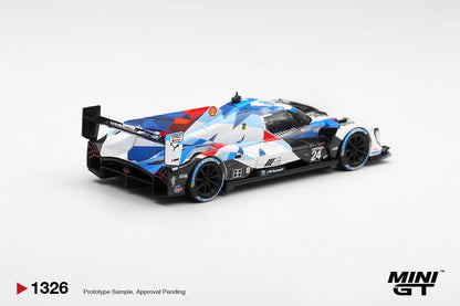 * PRE ORDER * MINI GT #1326 1/64 BMW M Hybrid V8 GTP #24 BMW M Team RLL 2024 IMSA Daytona 24 Hrs