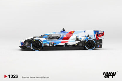 * PRE ORDER * MINI GT #1326 1/64 BMW M Hybrid V8 GTP #24 BMW M Team RLL 2024 IMSA Daytona 24 Hrs