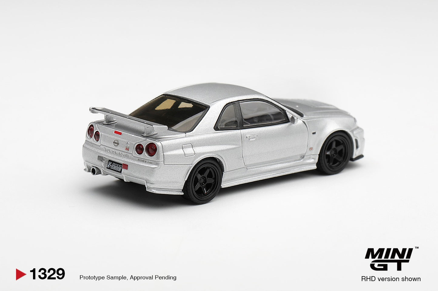 * PRE ORDER * MINI GT #1329 1/64 Nissan NISMO R34GT-R Z-tune Z-Tune Silver (RHD)