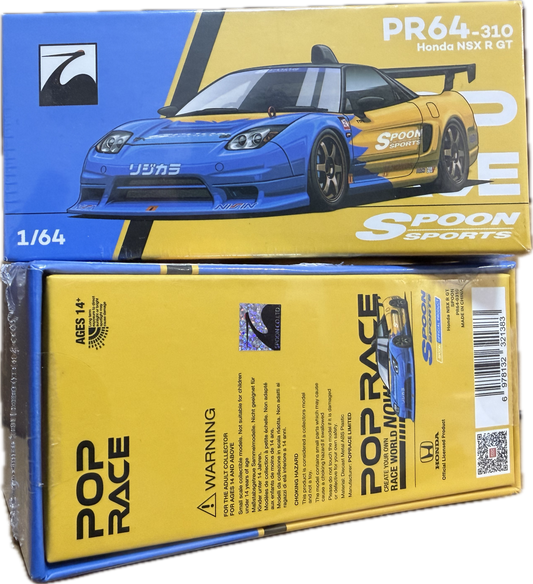 POP RACE 1/64 SPOON SPORTS HONDA NSX-R GT PR640310 * OFFICIAL SPOON SPORT JAPAN RELEASE *
