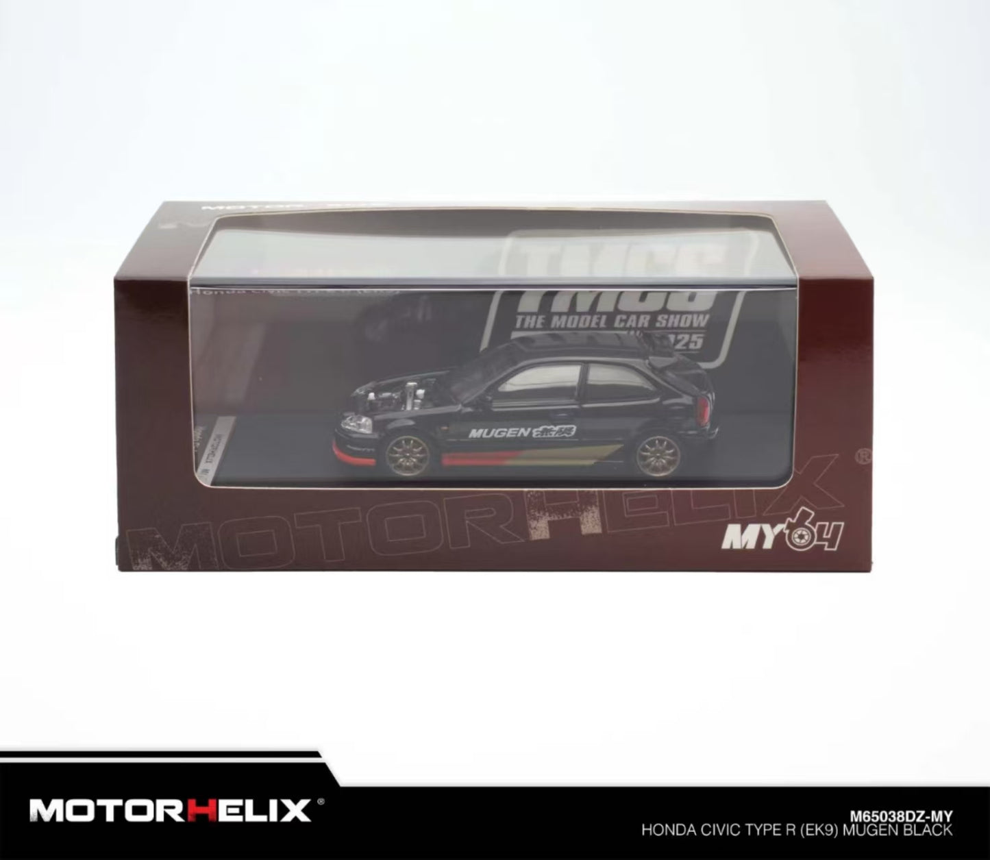 MOTORHELIX 1/64 HONDA CIVIC TYPE R EK9 TMCS SET | THE MODEL CAR SHOW 2025 TMCS