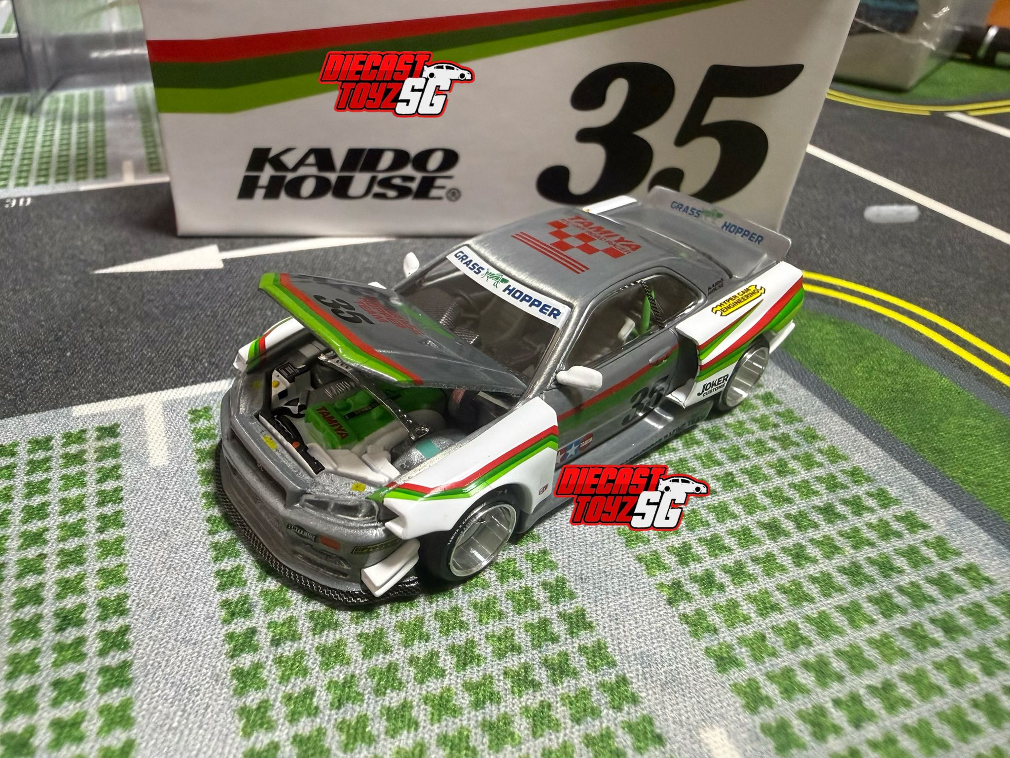 MINI GT X KAIDO HOUSE Nissan Skyline GT-R (R34) TAMIYA x KAIDO