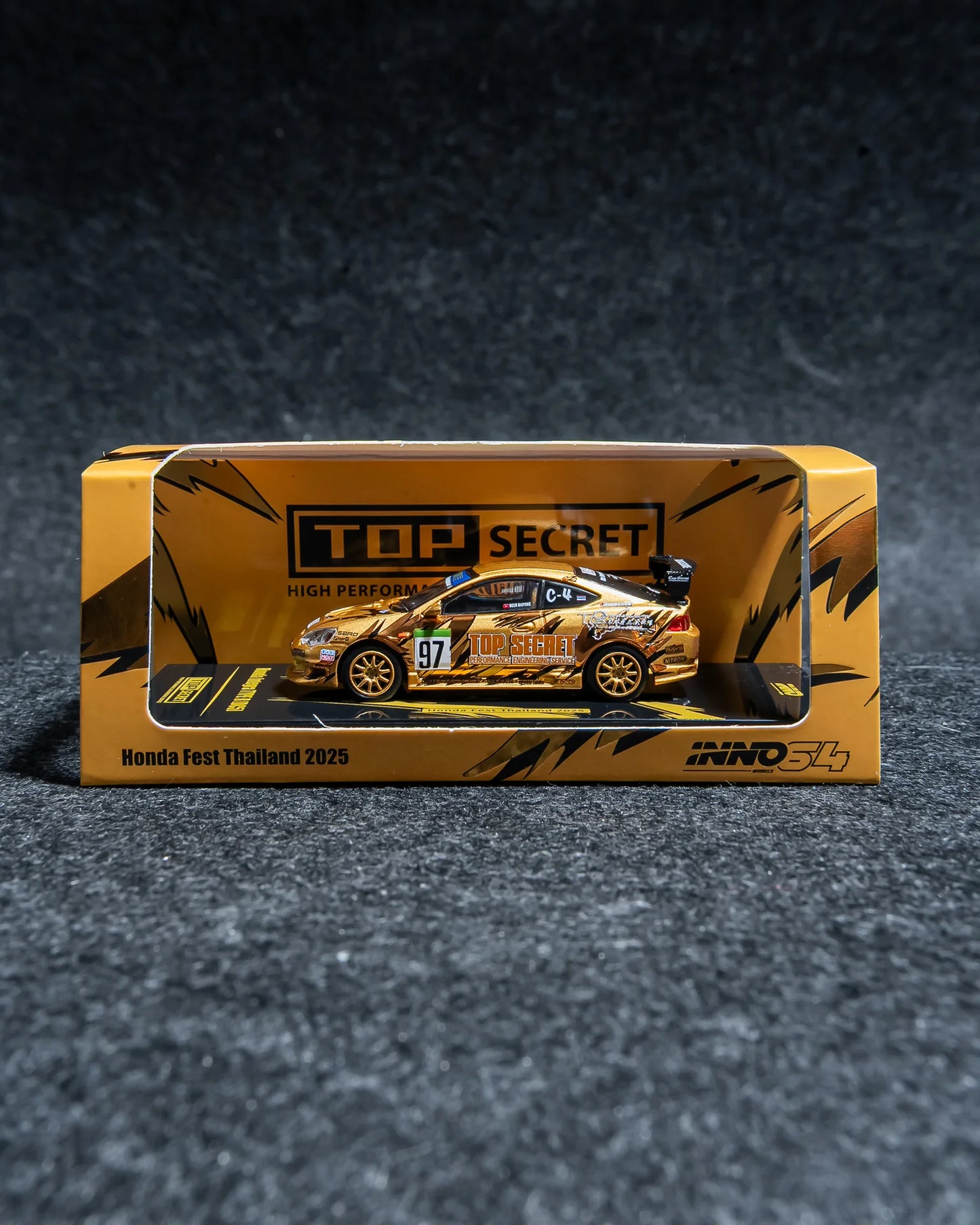 * PRE ORDER * INNO64 TOP SECRET 1/64 HONDA INTEGRA DC5 TYPE R 
LIMITED HONDA FEST THAILAND 2025