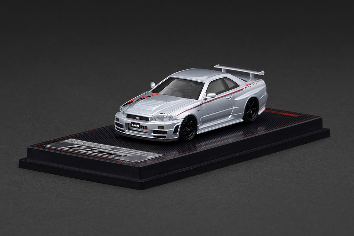 IGNITION MODEL 1/64 IG3840 1/64 Nismo R34 GT-R Z-tune Silver