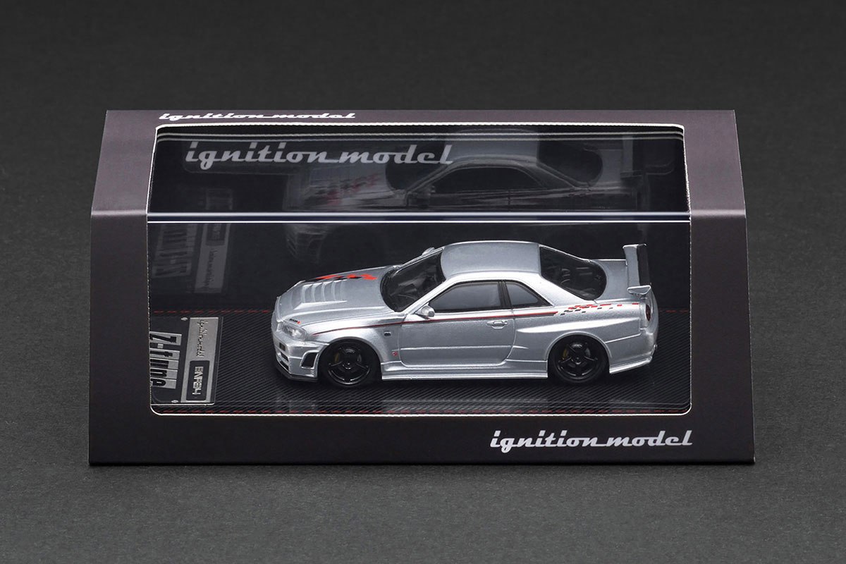 IGNITION MODEL 1/64 IG3840 1/64 Nismo R34 GT-R Z-tune Silver