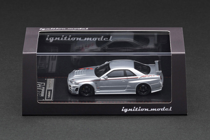 IGNITION MODEL 1/64 IG3840 1/64 Nismo R34 GT-R Z-tune Silver