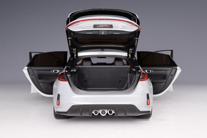 MOTORHELIX 1/18 Honda Civic Type R（FL5）Sonic Pearl Grey Diecast Model M85305 With Engine & Hoist