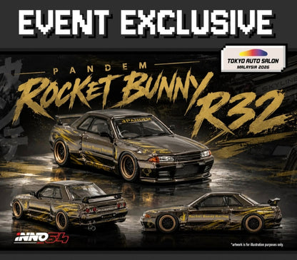 INNO64 1/64 PANDEM ROCKET BUNNY R32 | TOKYO AUTO SALON MALAYSIA 2026