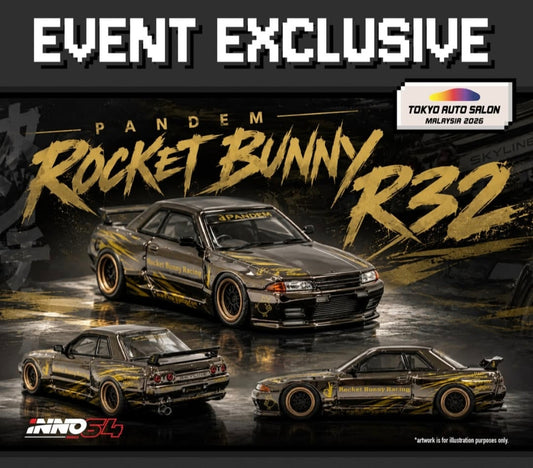 INNO64 1/64 PANDEM ROCKET BUNNY R32 | TOKYO AUTO SALON MALAYSIA 2026