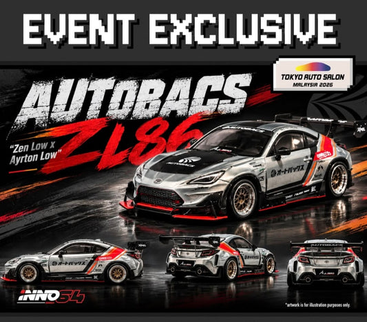 INNO64 1/64 AUTOBACS ZEN LOW X AYRTON LOW ‘ ZL86 ‘ | TOKYO AUTO SALON MALAYSIA 2026