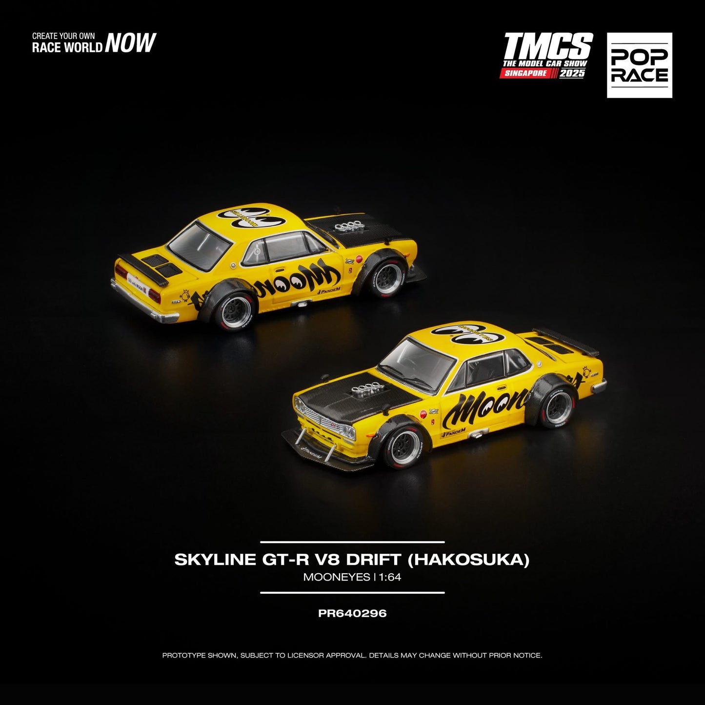 POP RACE Skyline GT-R V8 Drift (Hakosuka) Mooneyes | The Model Car Show Singapore 2025 TMCSSG