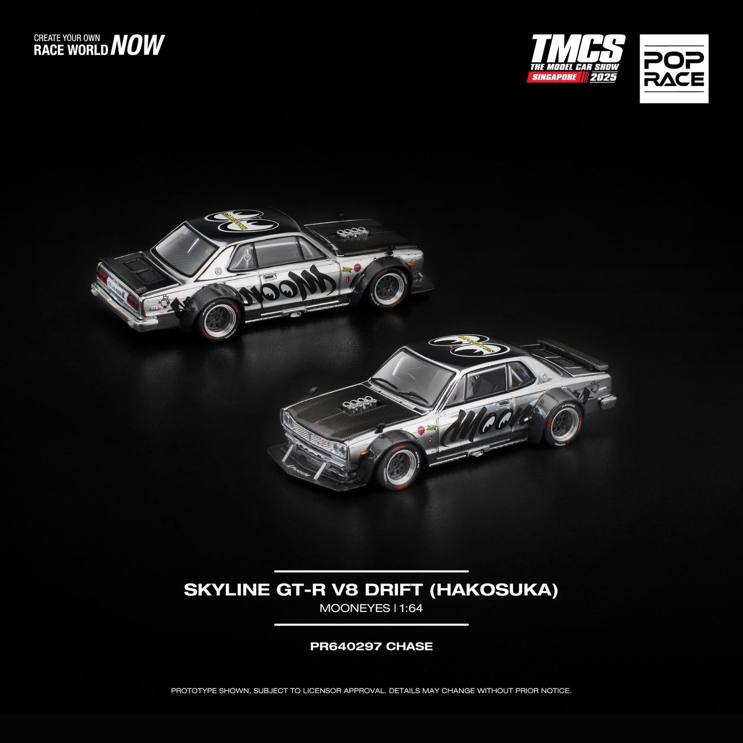 POP RACE Skyline GT-R V8 Drift (Hakosuka) Mooneyes | The Model Car Show Singapore 2025 TMCSSG