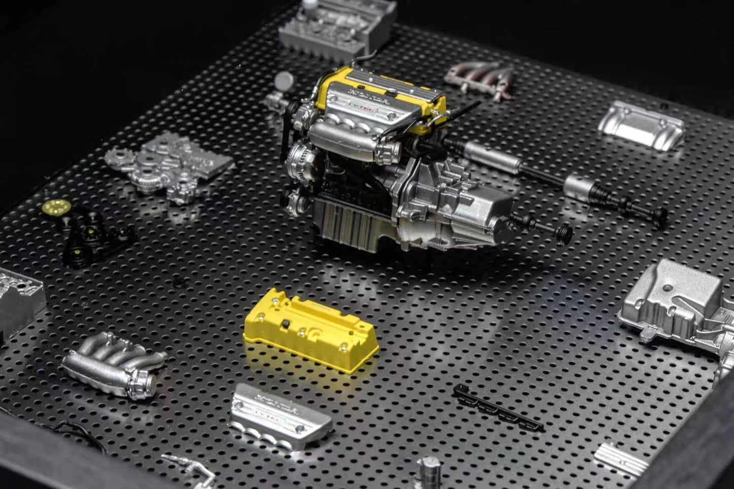 Motorhelix Honda Civic Type R FD2 Spoon Sports Boom Box Photoframe Display With Engine | The Diecast Expo 2025