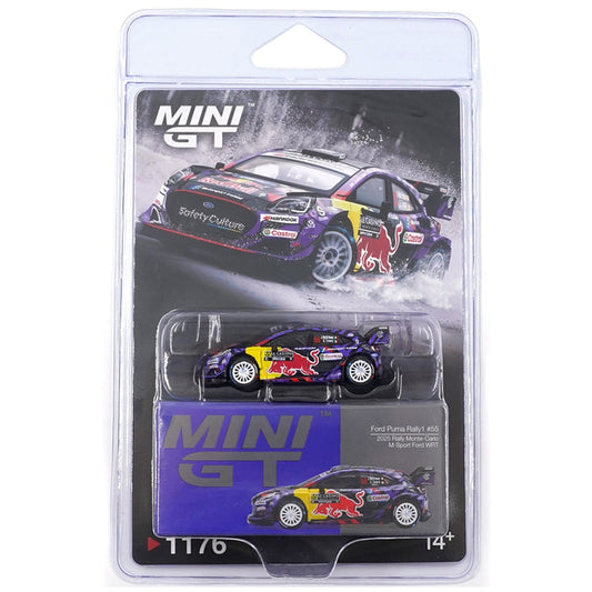 Mini GT #1176 Ford Puma Rally1 #55 M-Sport Ford WRT 2025 Rally Monte-Carlo * BLISTER PACK *