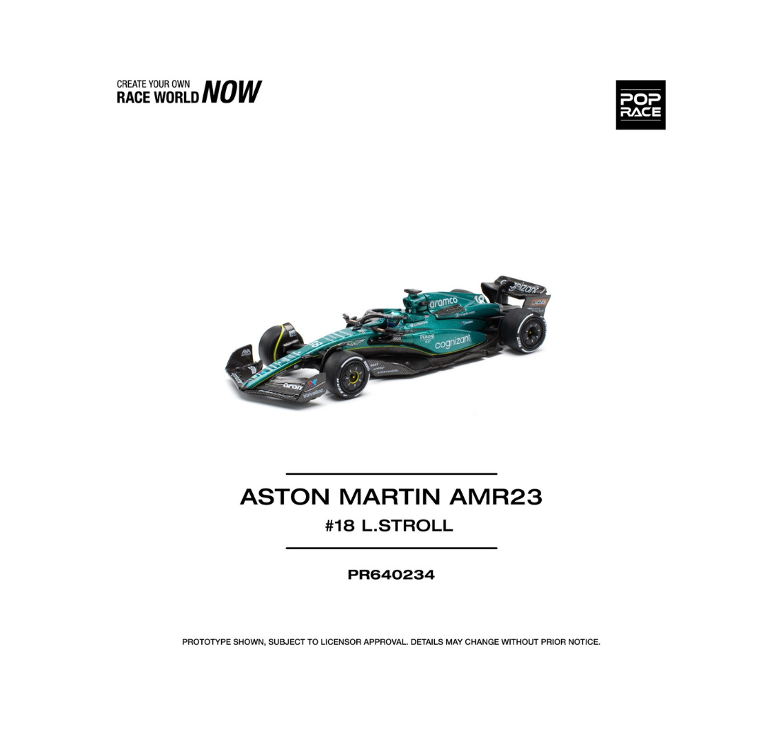 POP RACE 1/64 ASTON MARTIN ARAMCO AMR23 #18 PR640234
