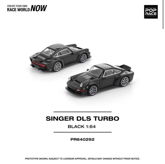 POP RACE 1/64 SINGER DLS TURBO BLACK PR640292