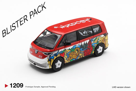 * PRE ORDER * MINI GT #1209 1/64 Volkswagen ID. Buzz Mizu Design (RHD) * BLISTER PACK *